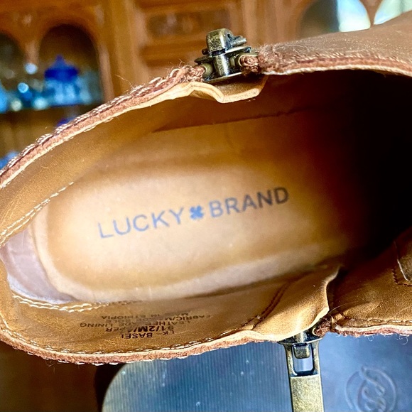 SOLD - Lucky Brand women’s leather Basel ankle boots size 9 1/2 - Picture 4 of 9